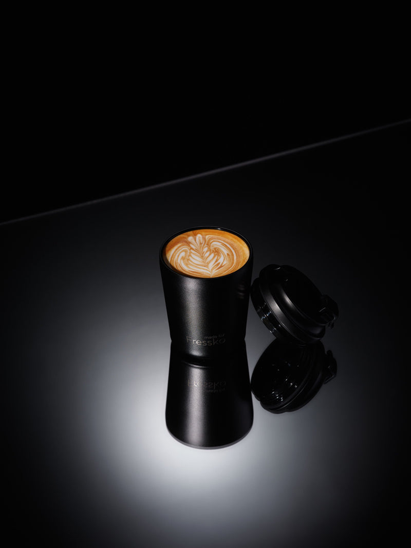 Reusable Cup | Piccolo | Coal | Ceramic | 118ml/4oz Made By Fressko Coffee cup