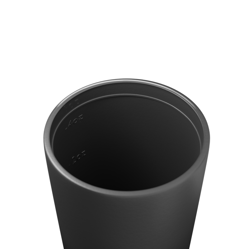 Reusable Cup | Piccolo | Coal | Ceramic | 118ml/4oz Made By Fressko Coffee cup