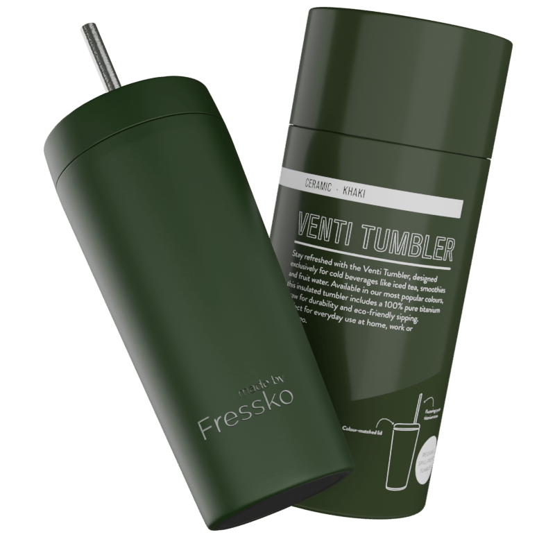 Venti Tumbler | Khaki | Ceramic | 600ml/20oz MBF AUS