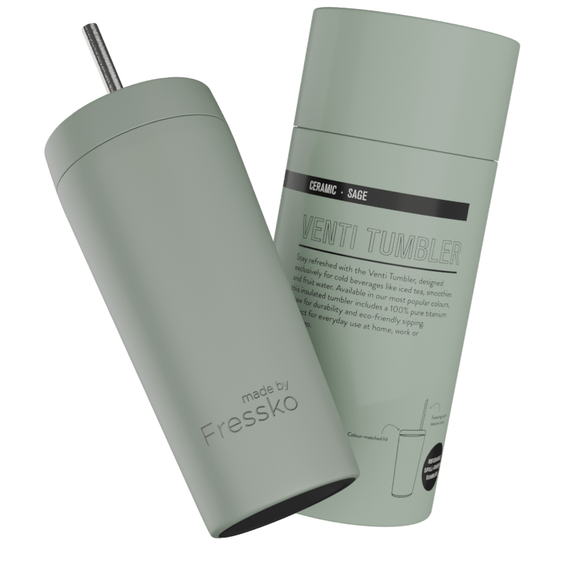 Venti Tumbler | Sage | Ceramic | 600ml/20oz MBF AUS