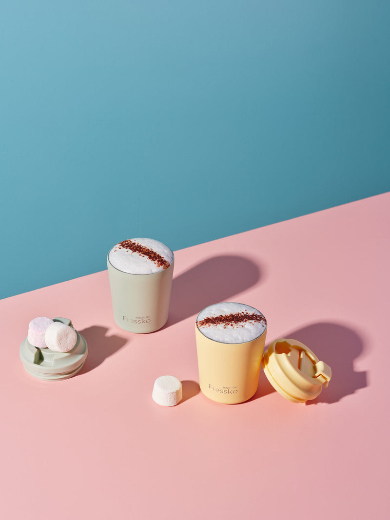 Reusable Cup | Piccolo | Limoncello | Stainless Steel | 118ml/4oz Made By Fressko Coffee cup