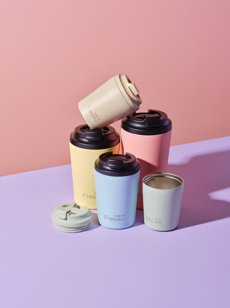 Reusable Cup | Piccolo | Sage | Stainless Steel | 118ml/4oz Made By Fressko Coffee cup