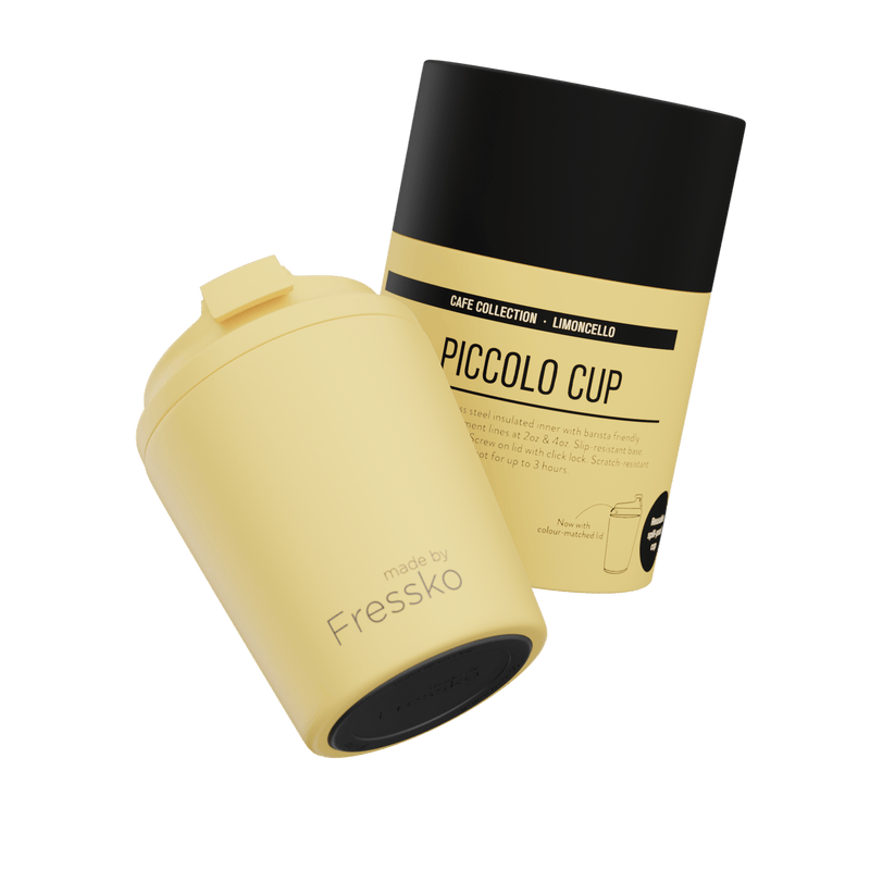 Reusable Cup | Piccolo | Limoncello | Stainless Steel | 118ml/4oz Made By Fressko Coffee cup